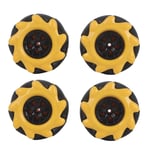 CONNOR Roue Mecanum pour robot intelligent, pieces et accessoires pour voiture, composants omnidirectionnels pour jouets a monter soi-meme, 48 mm (2 paires)