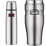 Thermos Thermax Insulated Flask, Silver, 1 Litre Silver 1 L