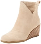 TOMS Women's Sutton Ankle Boot, Oatmeal Suede, 9 UK
