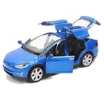 Brand New 1:32 Tesla Model X Alloy Car Model Die-casting And Toy Car Toy Car Free Shipping Children's Toys Children's Gifts Boy Toys Blue