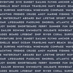 ESTAhome Tapet Maritima Strandtexter Mörkblå tapet maritima strandtexter - mörkblått EW138961