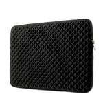 Notebook / MacBook Stereo Grid Shockproof väska Sleeve 15.4" - svart