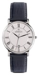 Herbelin 12248AP08 Men's Classic Black Leather Strap White Watch