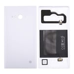 LIUXING Solid Color NFC Battery Back Cover for Nokia Lumia 735 (Black) Back cover (Color : White)