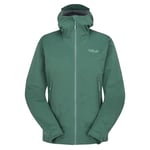 Rab  Kinetic 2.0 Jacket Wmns Dame, Euc Eucalyptus, 10