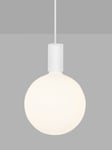 Tala Alumina Single Pendant Ceiling Light with Sphere V LED Bulb, Chalk