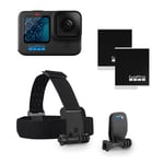 GoPro HERO11 Black Bundle - Includes HERO11 Black Camera, Head Strap + QuickClip, and Enduro Battery (2 Total)