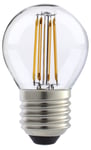 Clas Ohlson Klotlampa dimbar LED E27 2,2 W, varmvit