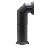 Dimplex Stove Pipe, Matte Black Plastic Flue Pipe Accessory for Electric Fires, with Straight or Angled Options