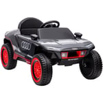 Homcom - Buggy électrique enfant - voiture électrique enfant - rs q e-tron Duna - 12V, v. max. 5Km/h - télécommande, effets - rouge noir
