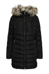 Doudoune Femme Only Onlellan Quilted Hood Fur Coat Cc Otw 15300255
