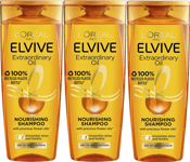 Loreal Elvive Shampoo Extraordinary Oil Nourishing Shampoo 400ml x 3