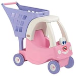 Little Tikes Cozy Shopping Cart - Imaginary Grocery Shopping for Kids - Playset for Toddlers - Pink/Purple