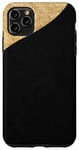 Coque pour iPhone 11 Pro Max Cadre doré sur motif noir et doré