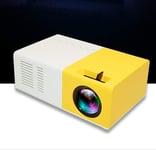 UNIVIEW LED Mini Projector，Support HDMI, AV, VGA, USB, and Micro SD input for Cell Phone Multimedia Home Theater (Color : Yellow)