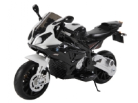 BMW S 1000 RR motorcykel för barn 12V med gummihjul, svart
