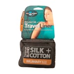 Reselakan i siden/bomull - SEA TO SUMMIT Blended Silk+Cotton Travel liner Mummy Hood