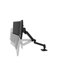 Ergotron LX Pro mounting kit - for 2 flat panels - black
