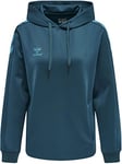 hummel Women's Hmlcore Xk Poly Sweat Hoodie Woman Sweatshirt Blue Coral