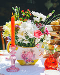 Talking Tables Tea Party Floral Vintage Vase Théière Décoration| Centre de table fleur| Vraiment délicieux| Pour anniversaire ou Garden Party, Baby Shower, mariage, thé de l'après-midi, anniversaire