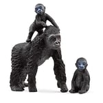 Schleich Wild Life Gorilla Family Toy Figure, 3 Years And Above, Bl... NEW