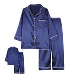 Baby Kids Sleepwear Pajamas Boys Girls Solid Color Outfits Set L 9t