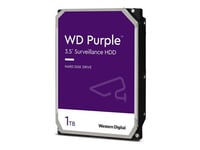 WD Purple WD11PURZ - Disque dur - 1 To - interne - 3.5" - SATA 6Gb/s - mémoire tampon : 64 Mo