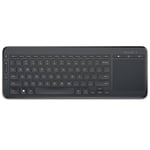 Microsoft N9Z-00012 All-in-One Media Wireless German Keyboard - Black