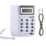 Compete-Drfeify Téléphone filaire avec répondeur Téléphone fixe filaire de bureau avec affichage d'identification de l'appelant ave