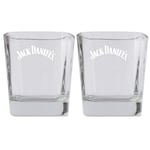 Jack Daniels Whiskey glas tumbler 2-pak