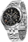 Breitling AB04453A1B1A1 Super Avi B04 Chronograph Gmt 46 Sort/Stål Ø46 mm