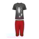 SPIDER-MAN kortärmad pyjamas grå/röd 92