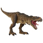 Mattel Jurassic World Jurassic Park Hammond Collection Tyrannosaurus Rex Dinosaur Figure, 24in Long with 14 Movable Joints, Movie Collectible, HFG66
