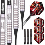 Unicorn Soft Tip Darts Set | Gary 'The Flying Scotsman' Anderson Bullet | Natural Stainless Steel Barrels | 19 g