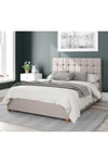 Sinatra Upholstered Ottoman Storage Bed, Eire Linen Fabric