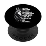 Don't Ever Mistake My Silence For Ignorance - Wolf Lover PopSockets Swappable PopGrip