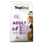 Tropidog Premium Adult Small med lamm & ris - 8 kg