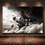 The Game of Ghost of Tsushima Posters and Prints Wall Art Canvas Painting Posters Wall Art Pictures for Living Room Home Decor/60x90cm (no Frame)