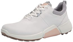 ECCO BIOM H8, Chaussure de Golf Femme, White/Silver/Grey, 40 EU