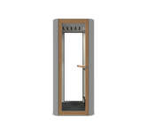 MUTE Telefonbås Space S, H225 x B100 D100 cm, Tyst Rum New York Grey Ultra Matt [NCS S 3000-N]