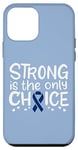 Coque pour iPhone 12 mini Ruban bleu foncé pour la lutte contre le cancer du colon