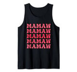 Retro Groovy Mamaw Funny Cool Matching Family Mother's Day Tank Top