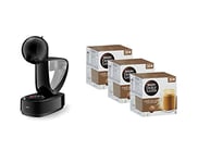 Nescafe Dolce Gusto Infinissima by Krups with Dolce Gusto Pods NDG Café au Lait 90 Pods