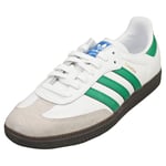 adidas Samba Og Mens White Green Casual Trainers - 10 UK