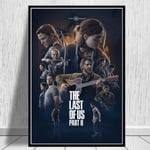 Affiche sur toile The Last of Us Part II-Gaming p,mpression murale Poster pour salon chambre ¿¿ coucher d¿¿cor sans cadre(60*90cm)