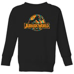 Jurassic Park Logo Tropical Kids' Sweatshirt - Black - 3-4 Years - Black