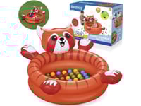 Röd Panda Torr Pool Med Bollar 107X 94Cm Bestway+50 Bollar 52702