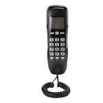 Tosuny KX-T888CID Corded Telephone with Caller ID Display, Home Office Landline Telephone with LCD Screen, Support FSK and DTMF Dual System (Equipped with UK Telephone Line)(Black)