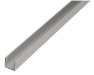 U-profil ALBERTS aluminium silver eloxerad 20x18x20x1,3mm 2m