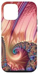 Coque pour iPhone 12/12 Pro Jaune doré, violet violet, bleu aqua et rose fractatif